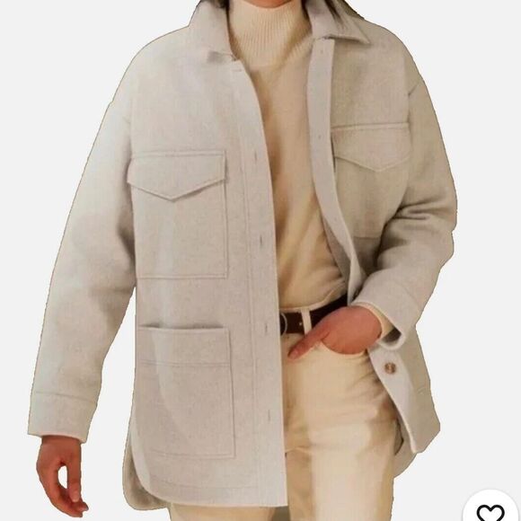 Banana Republic Tan Utility Jacket with Collared Neckline - Picture 1 of 12